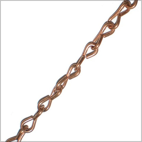 16 Gauge Jack Brass Chain - 10 Feet - The Avenue Stained Glass